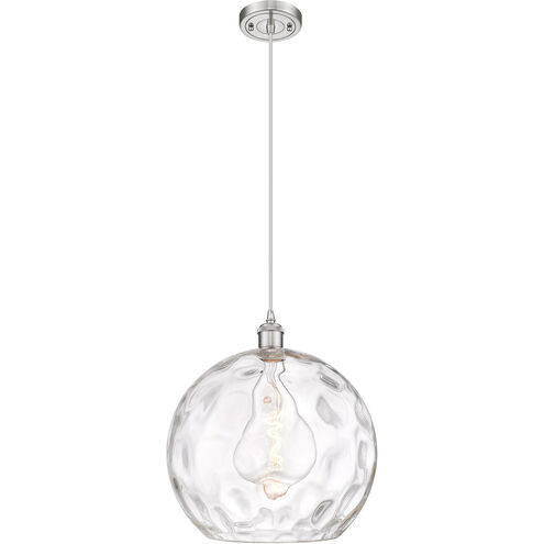 Ballston Athens Water Glass 1 Light 14 inch Brushed Satin Nickel Pendant Ceiling Light