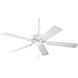 AirPro 52 inch White with Washed Oak/White Blades Ceiling Fan in White/Washed Oak