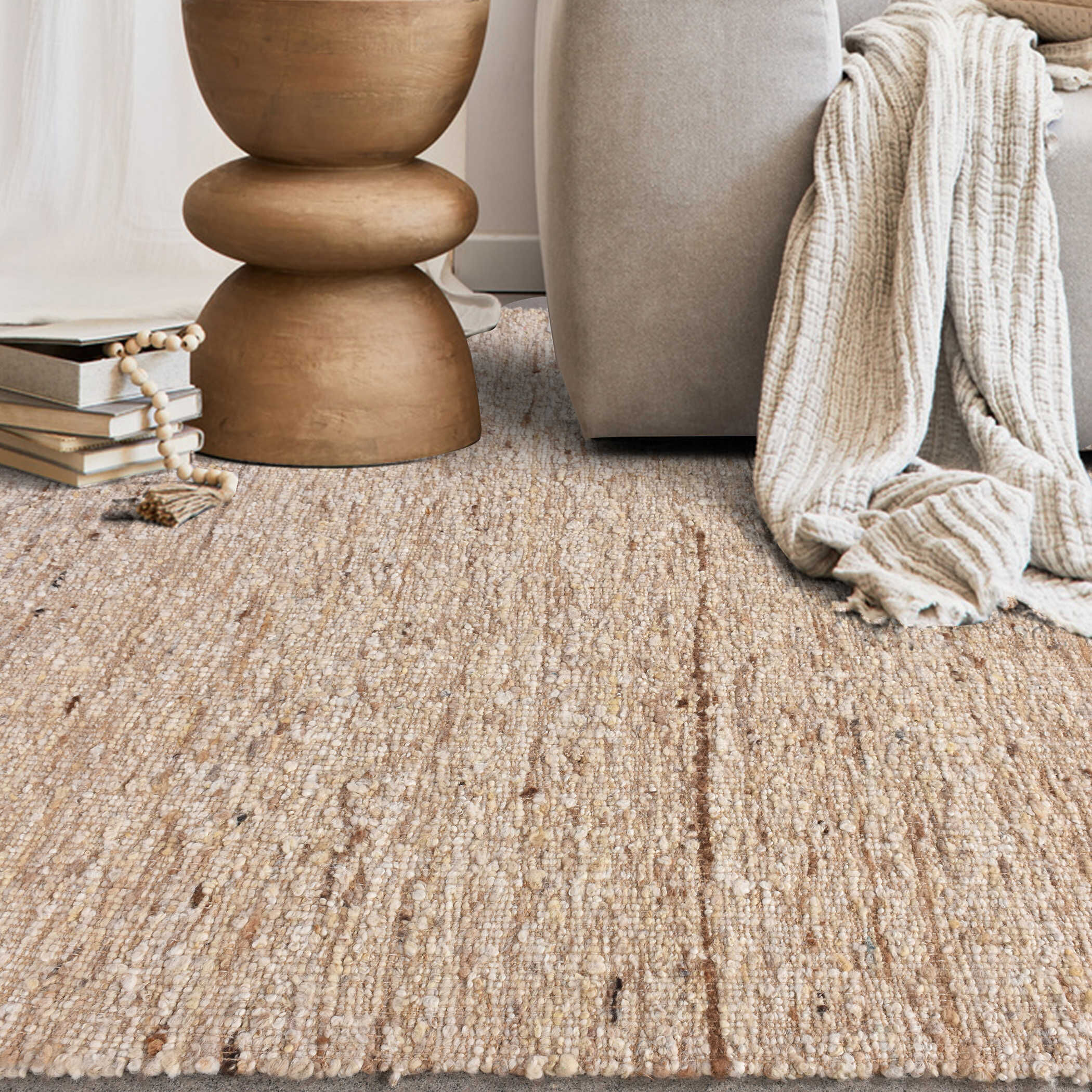 Rafael 120 X 96 inch Natural Jute Rug, 8ft x 10ft