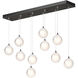 Fritz 10 Light 9.4 inch Natural Iron Pendant Ceiling Light