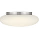 Drew & Jonathan Amir 1 Light 13 inch Brushed Nickel Flush Mount Ceiling Light