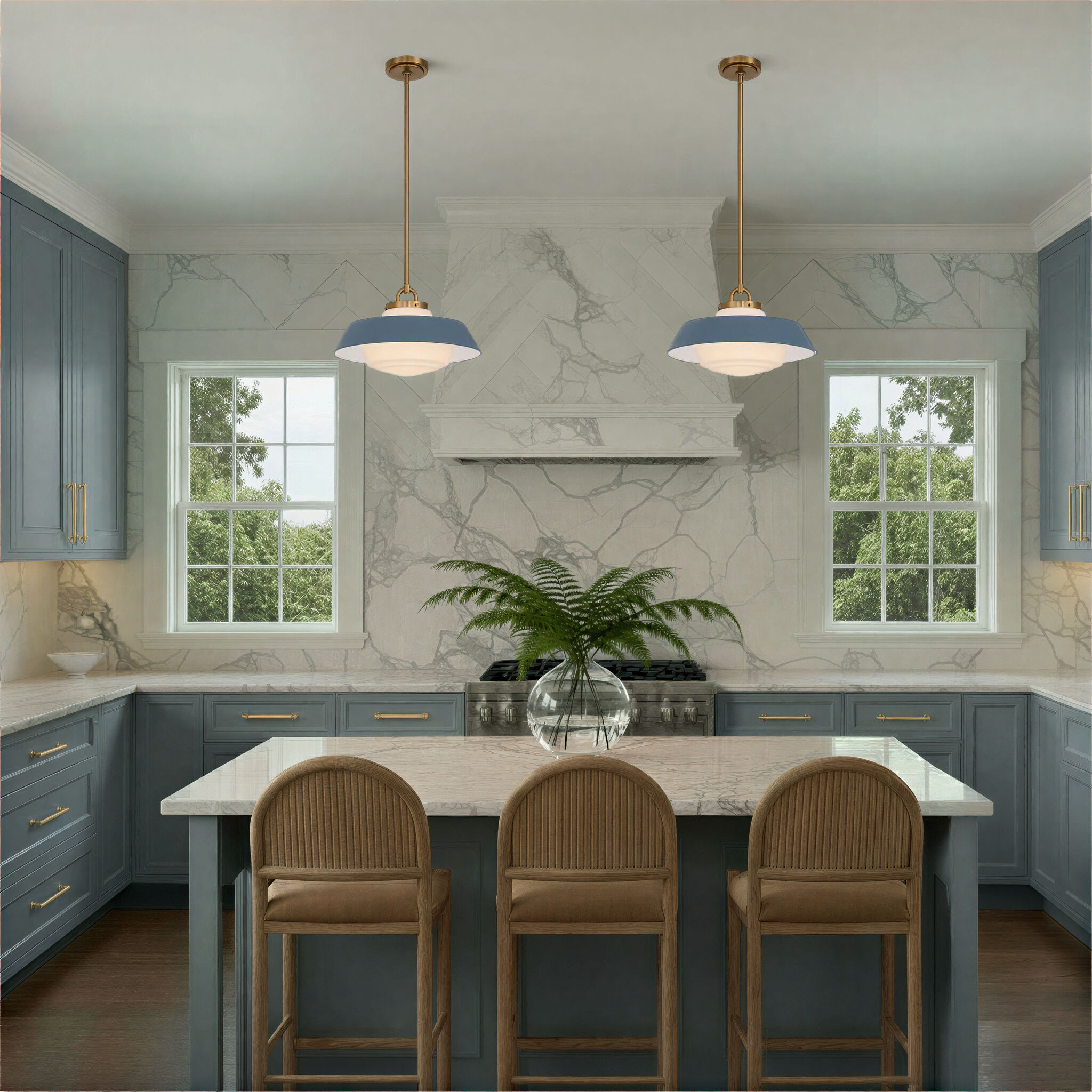 Xander 1 Light 16 inch Vibrant Gold Pendant Ceiling Light