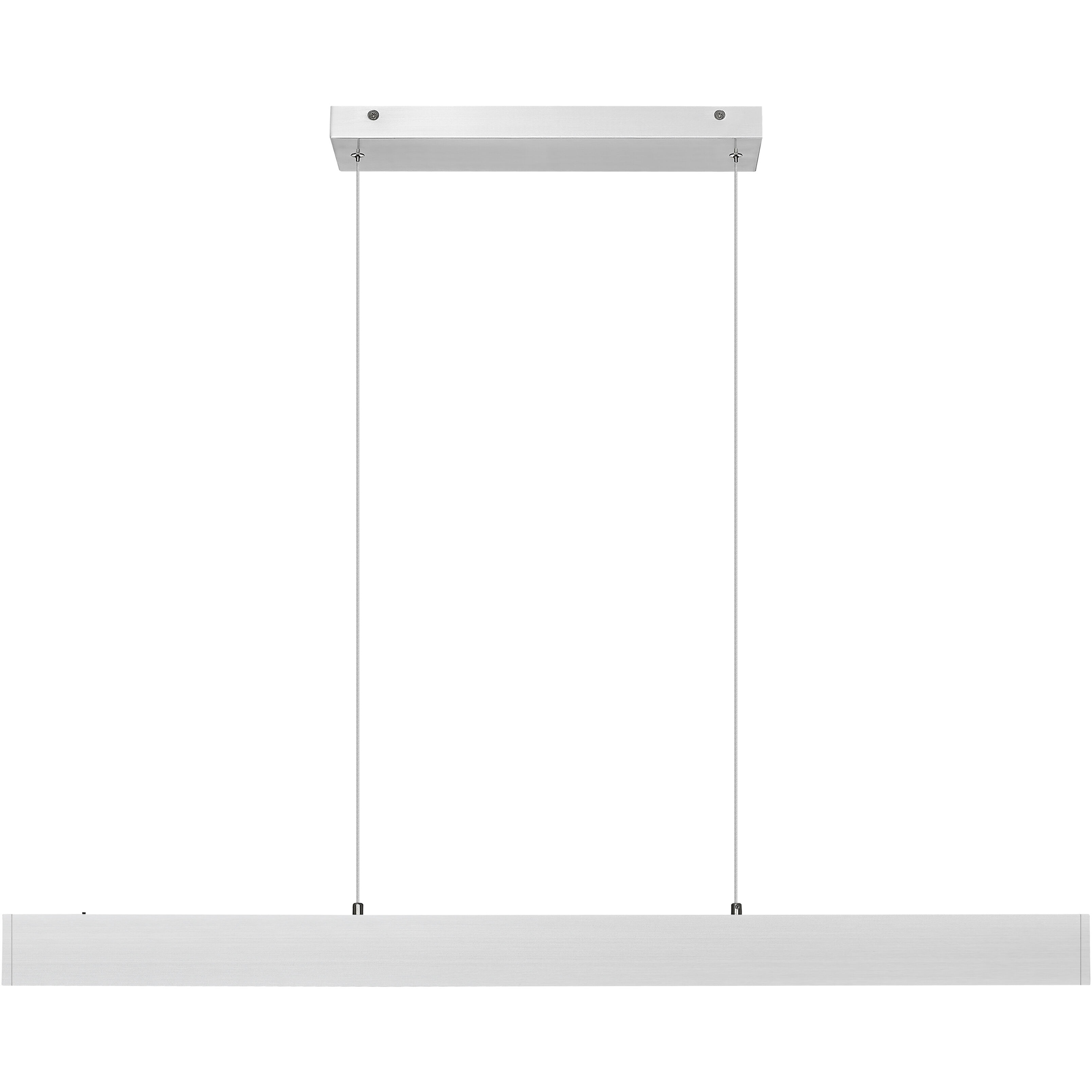 Hudson Linear Chandelier Ceiling Light in Brushed Nickel