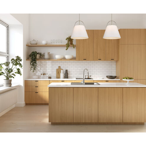 Z-Studio 1 Light 18 inch Brushed Nickel Pendant Ceiling Light