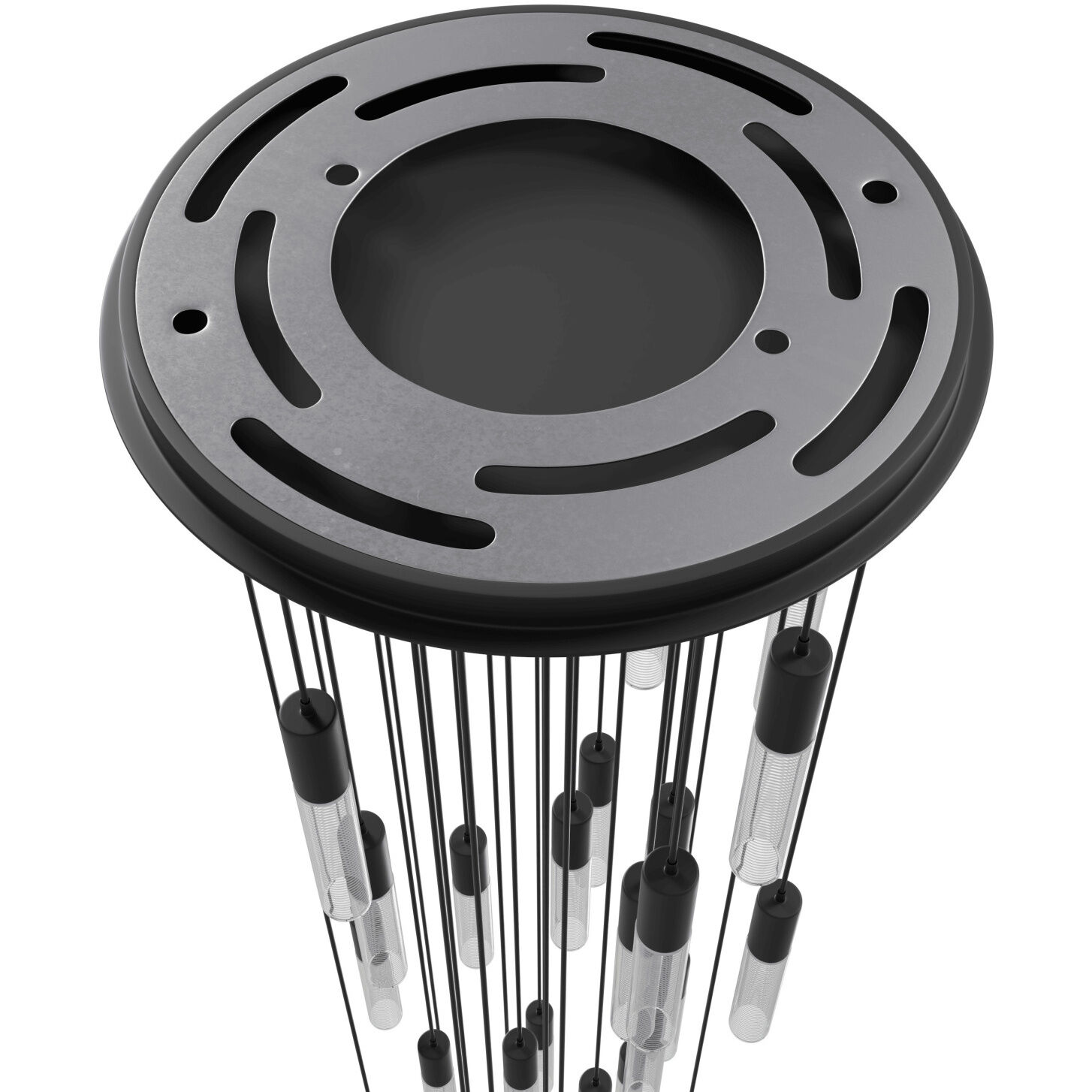 Strand LED 32 inch Black Multi Port Pendant Ceiling Light