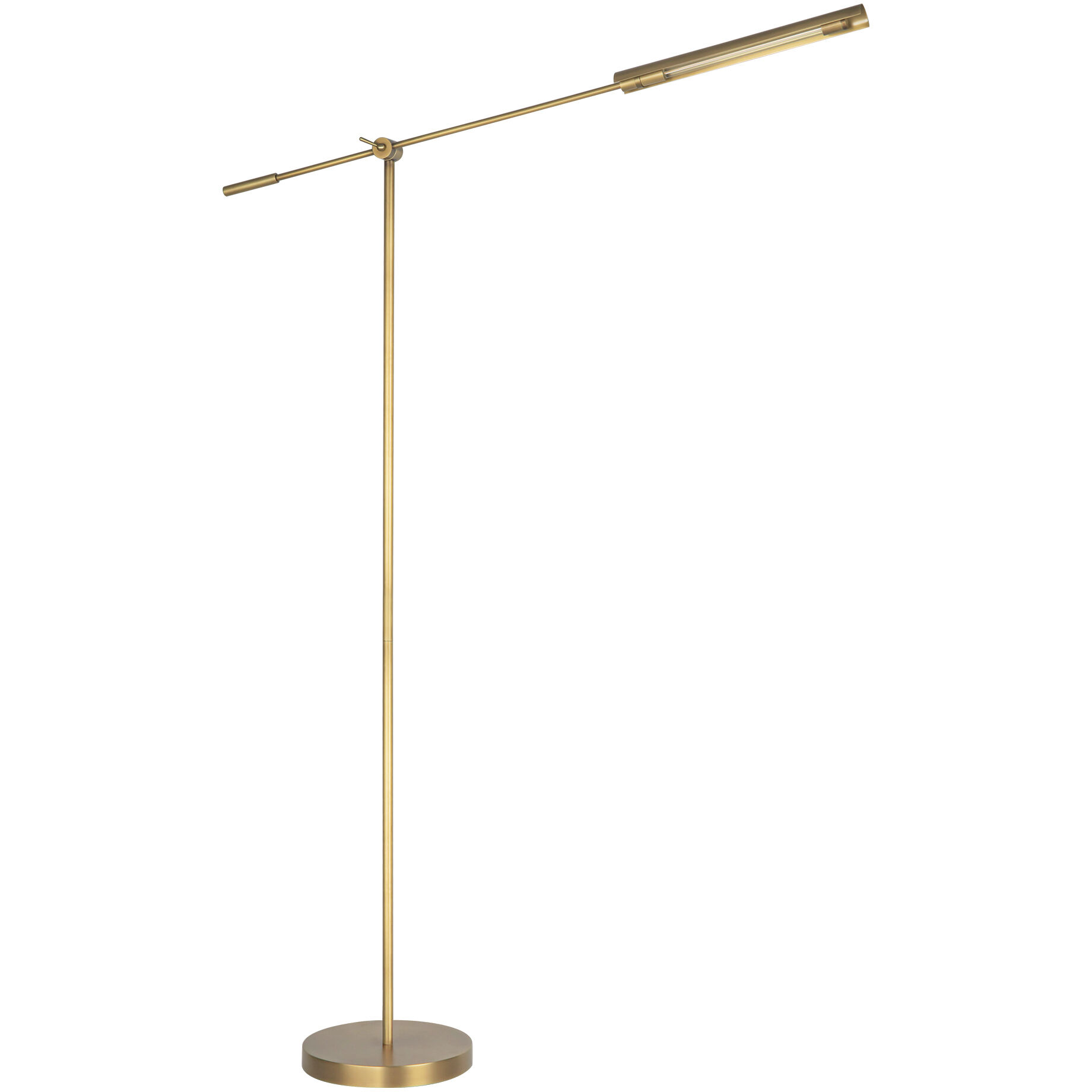Astrid 54.69 inch 5.00 watt Metal Shade/Vintage Brass Floor Lamp Portable Light