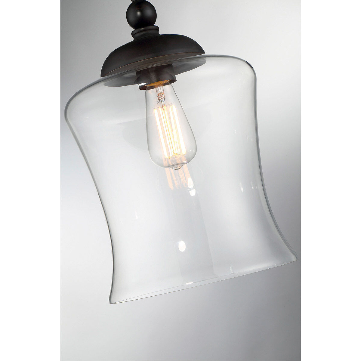 Modern 1 Light 9.75 inch Oil Rubbed Bronze Mini-Pendant Ceiling Light