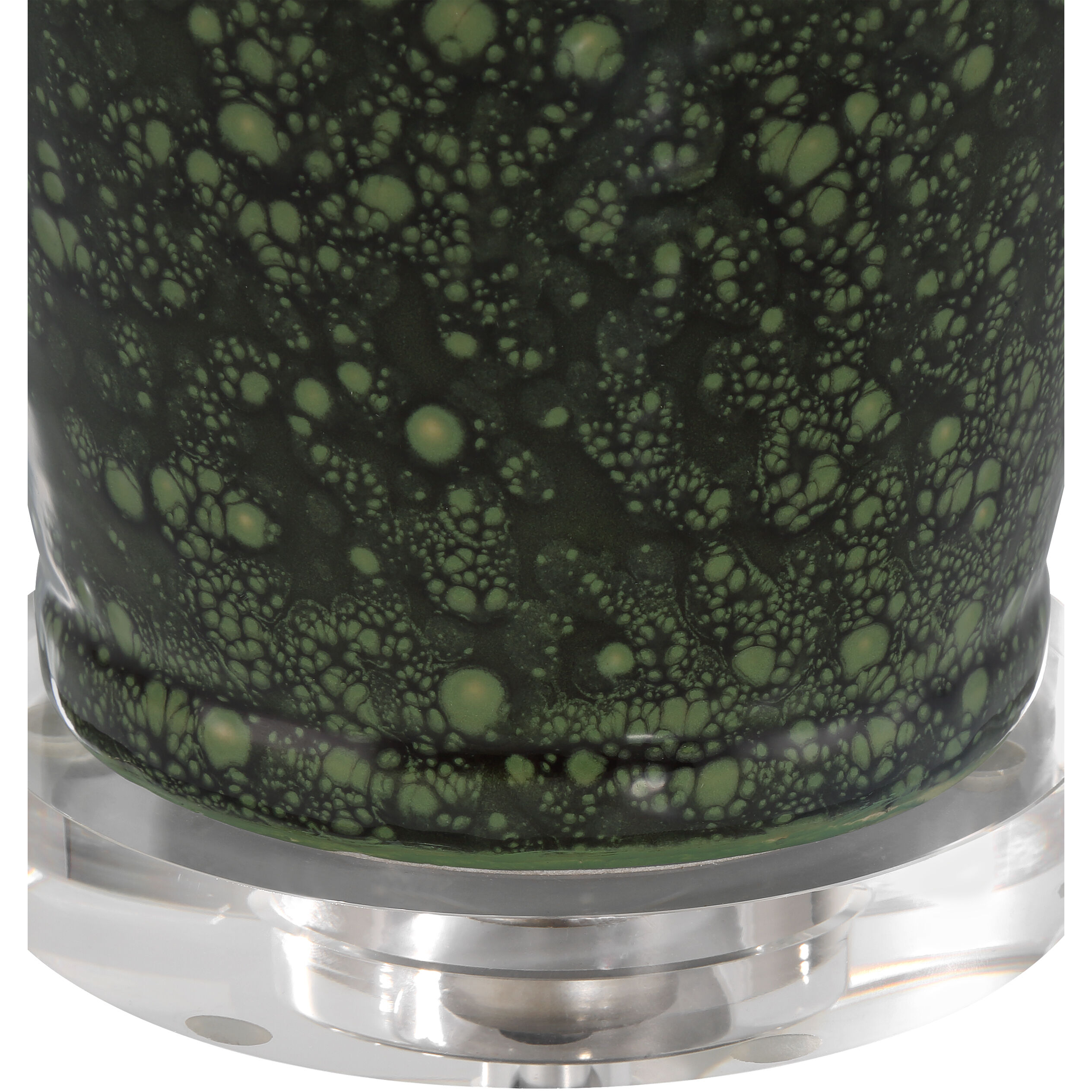 Junko 29 inch 150.00 watt Green/Clear Table Lamp Portable Light