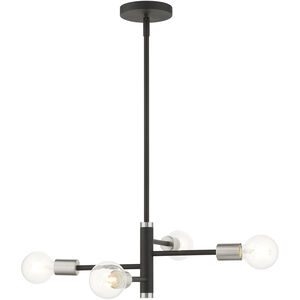 Bannister 4 Light 18 inch Black Chandelier Ceiling Light
