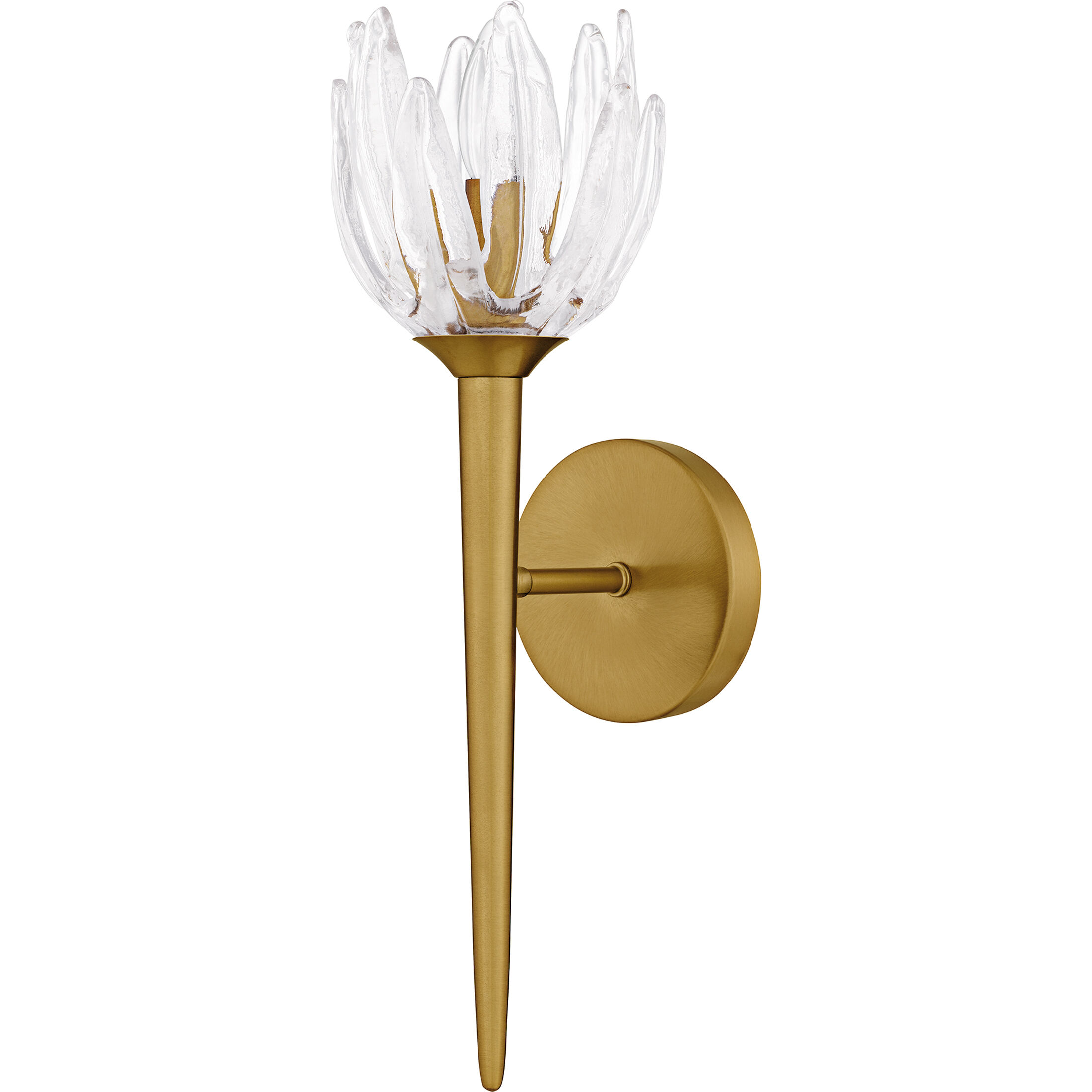 Shea Wall Sconce Wall Light in Brushed Gold, Small