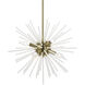 Uptown 6 Light 20 inch Antique Brass Pendant Chandelier Ceiling Light