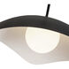Kirby 1 Light 22.25 inch Black Pendant Ceiling Light
