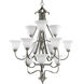 Torino 12 Light 34 inch Brushed Nickel Foyer Chandelier Ceiling Light