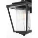 York 1 Light 15.5 inch Black Outdoor Wall Sconce