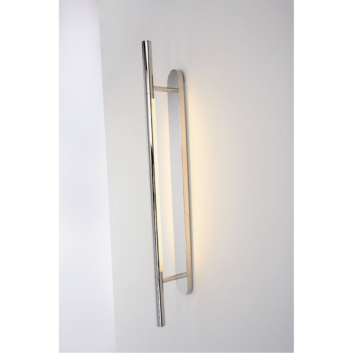 Kelly Wearstler Rousseau LED 2.5 inch Polished Nickel Bracketed Sconce Wall Light, Large