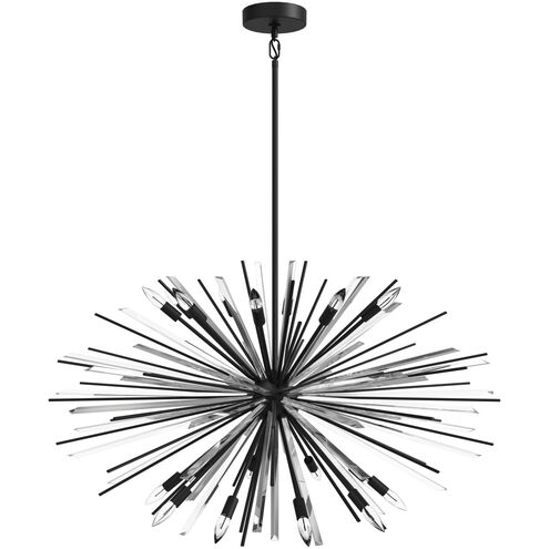 Palisades Ave. 18 Light 60 inch Black Chandelier Ceiling Light