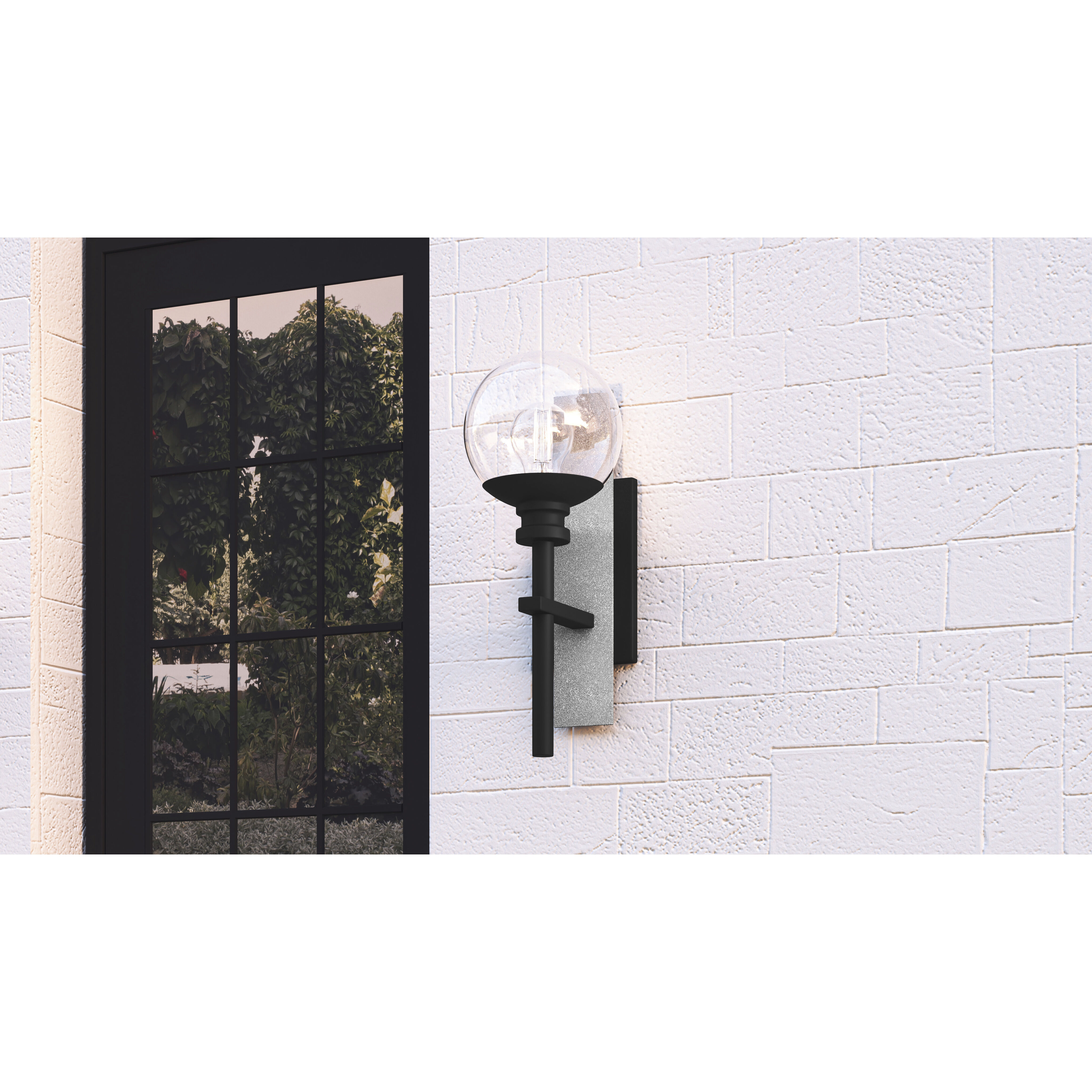 Gladstone 1 Light 21 inch Earth Black Outdoor Wall Lantern