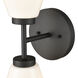 Houghton Vanity Light Wall Light in Matte Black