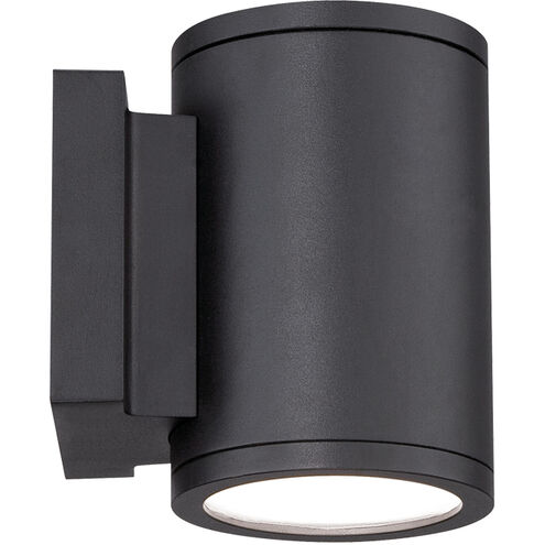 Tube LED 6.5 inch Black Outdoor Wall Light