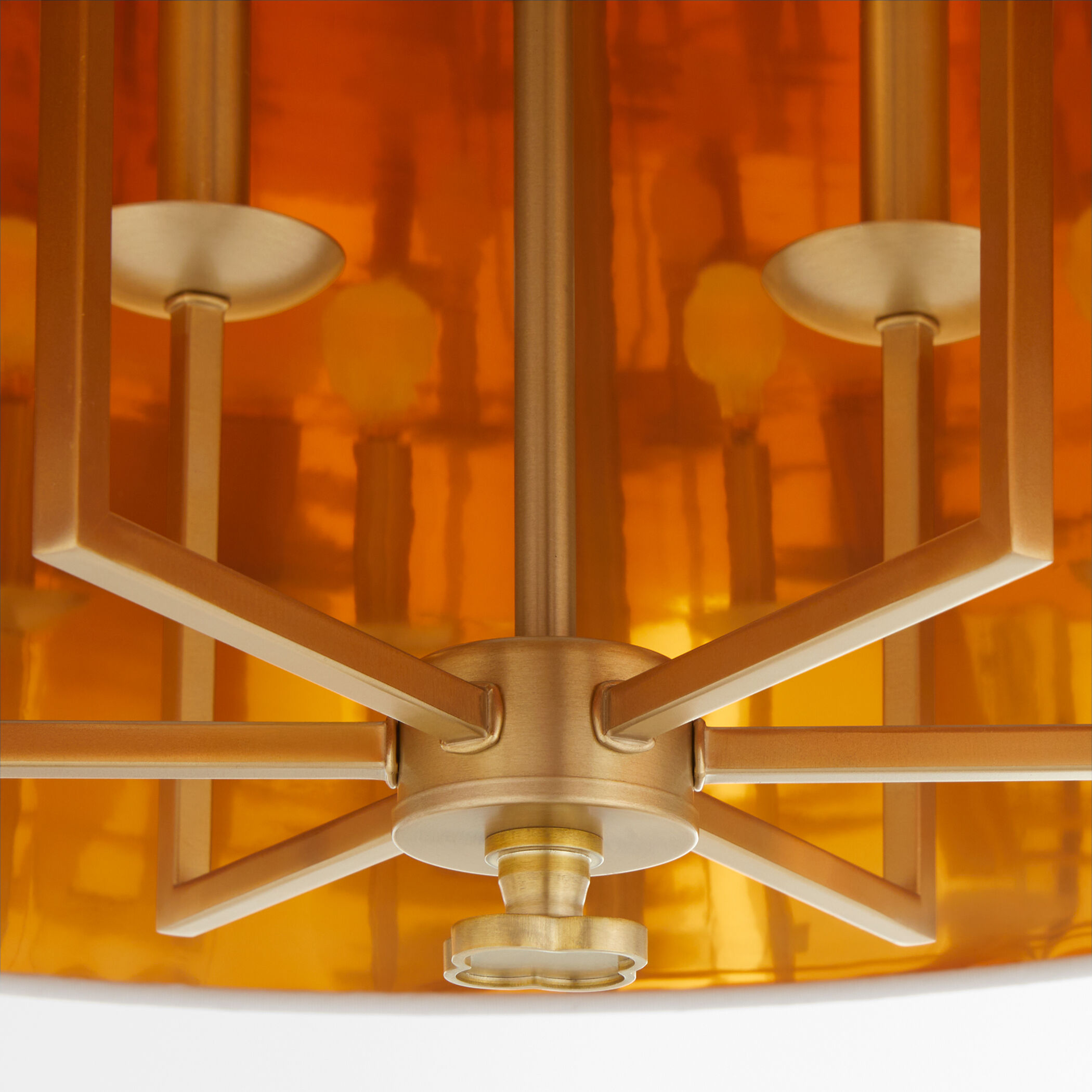 Karnes 6 Light 26 inch Aged Brass Pendant Ceiling Light