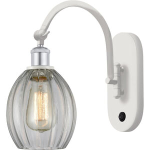 Ballston Eaton 1 Light 6 inch White and Polished Chrome Sconce Wall Light