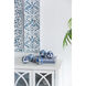 Aline Blue and White Decorative Accent