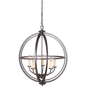 Berkeley 5 Light 25.5 inch Espresso Foyer Light Ceiling Light, Jeremiah