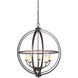 Berkeley 5 Light 25.5 inch Espresso Foyer Light Ceiling Light, Jeremiah