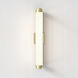 Burlington LED 4.65 inch Matte Gold Bathroom Wall Light