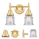 Caden LED 14 inch Satin Gold Bath Vanity Light Wall Light