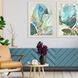 Florals Collection Distressed Ivory Wood Framed Art
