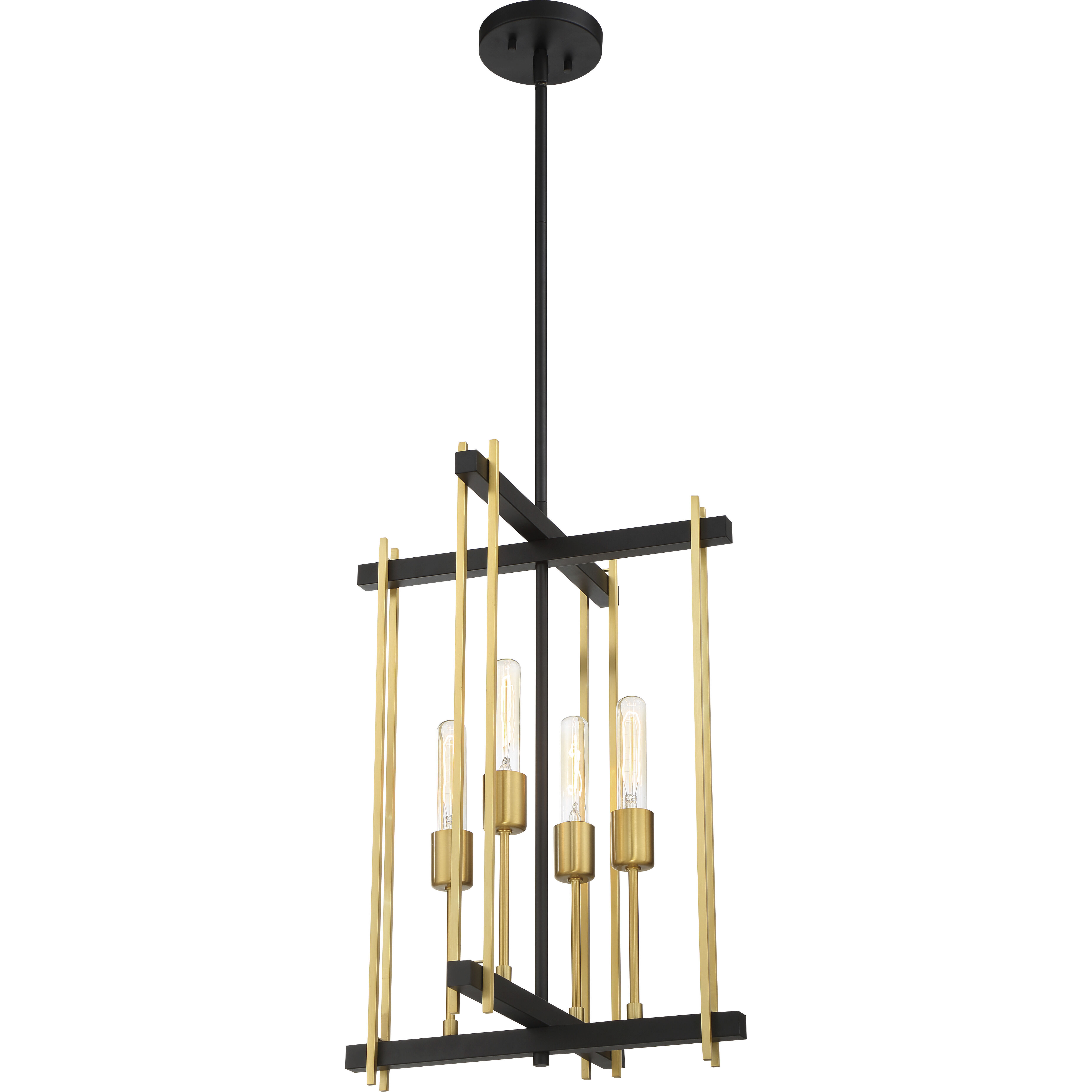 Marion 4 Light 15 inch Aged Bronze and Natural Bronze Pendant Ceiling Light