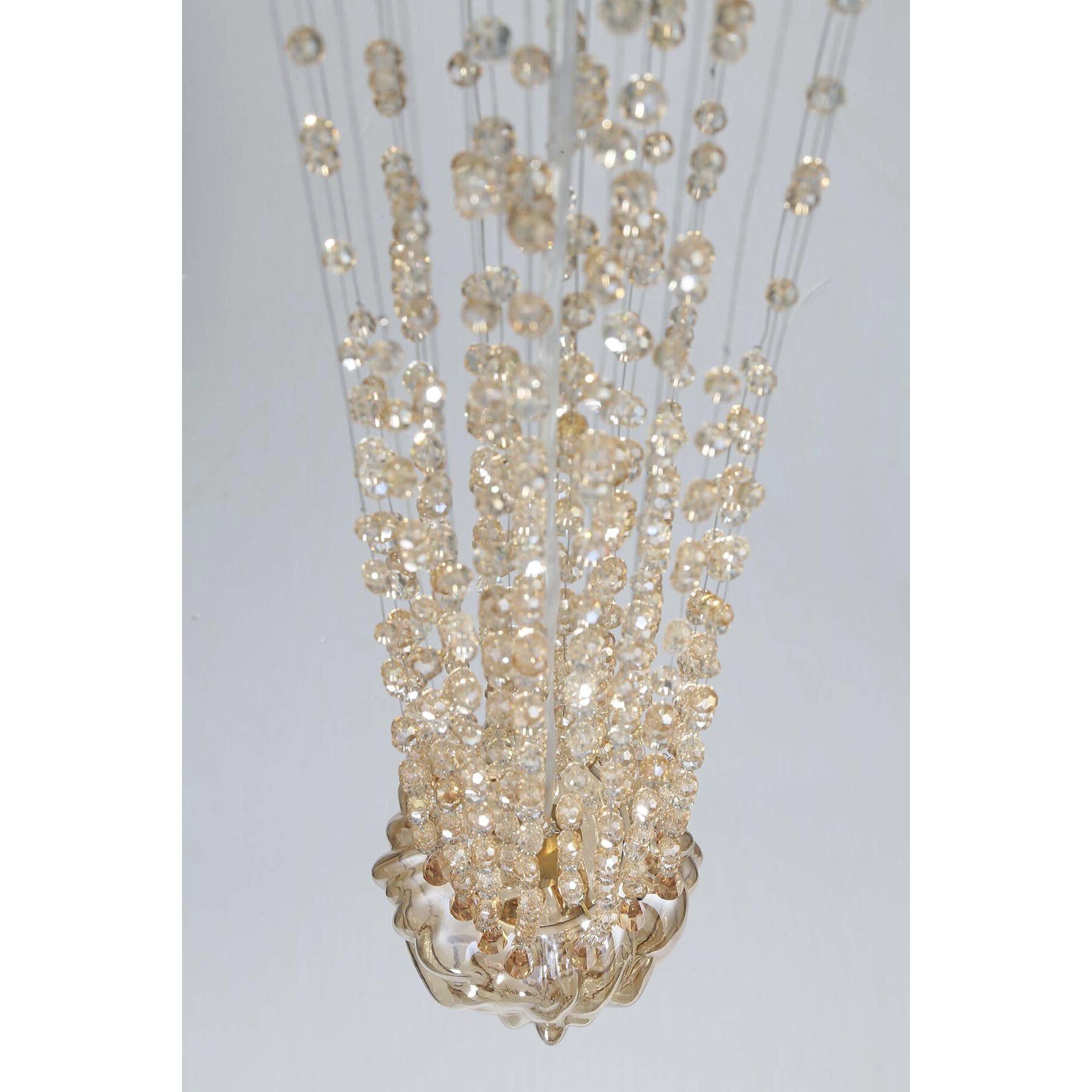 Cascata 7 Light 6 inch Polished Gold Chandelier Ceiling Light