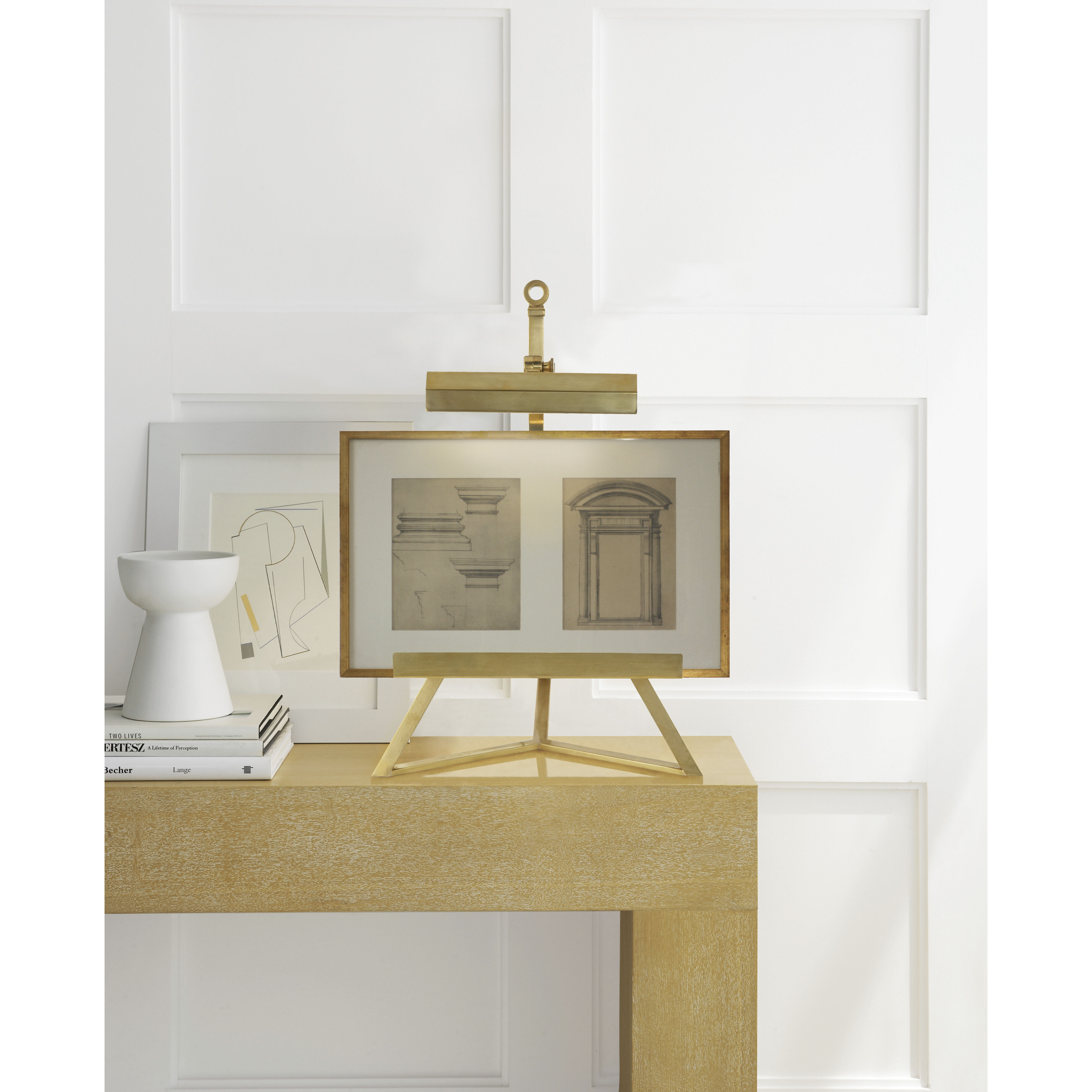 Alexa Hampton Estelle 22.25 inch 40 watt Natural Brass Display Lamp Portable Light