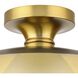 Trimble 1 Light 12 inch Brushed Bronze Semi-Flush Mount Ceiling Light, Design Series