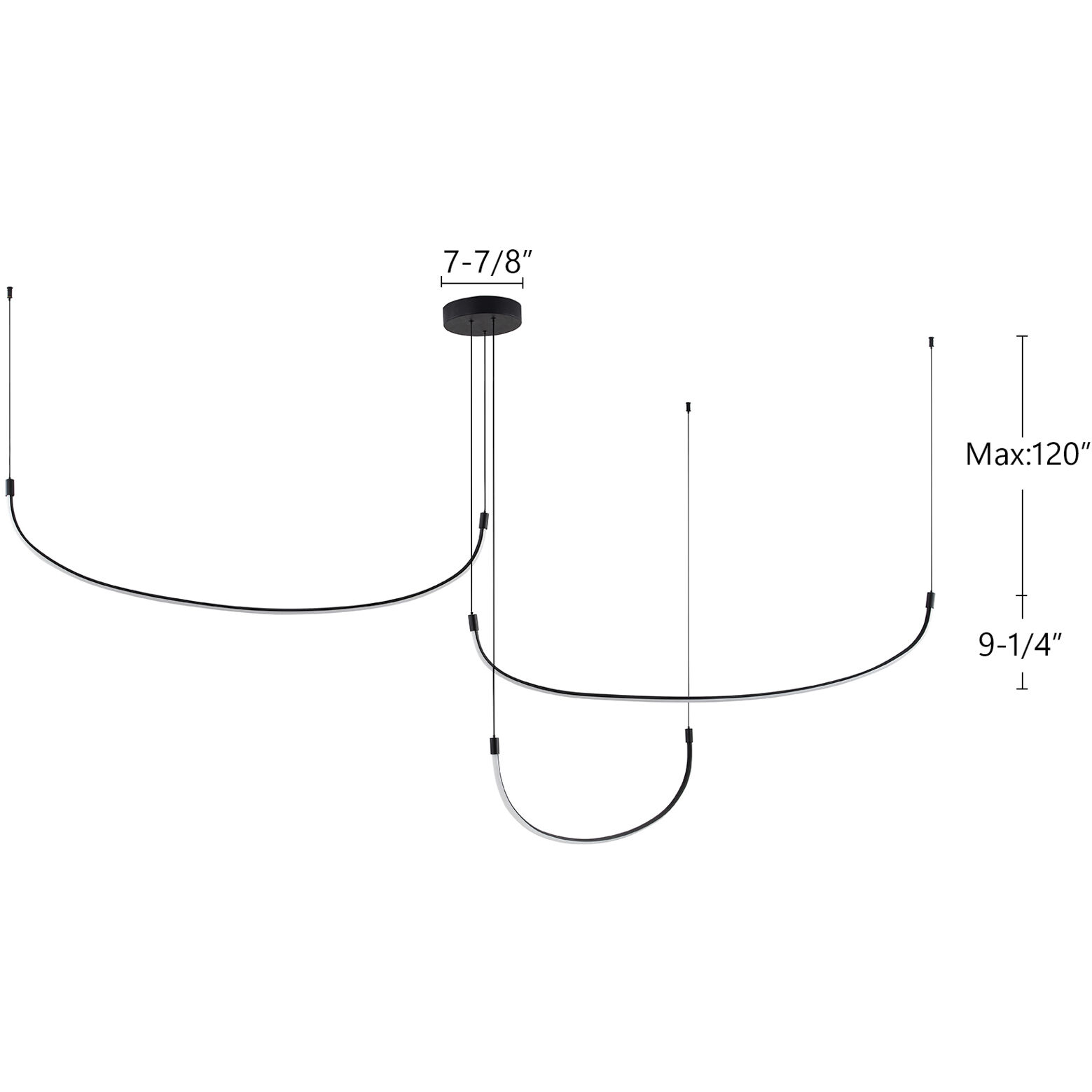 Talis Multi Pendant Ceiling Light in Brushed Nickel