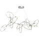 Celesse 6 Light 59.7 inch Vintage Platinum and Sterling Pendant Ceiling Light in Vintage Platinum/Sterling