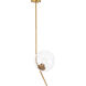 Ryland 1 Light 16 inch Brass Pendant Ceiling Light