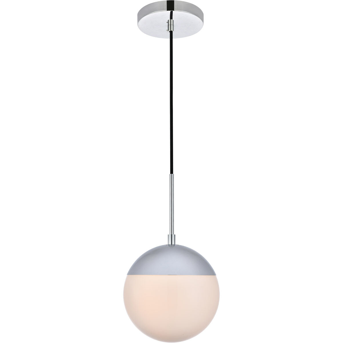 Oyster Bay 1 Light 8 inch Chrome Pendant Ceiling Light