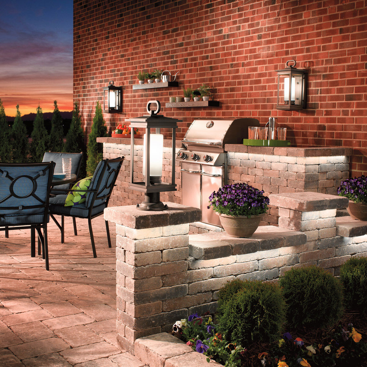 Kichler 49478RZ South Hope Outdoor Post Light In Rubbed Bronze