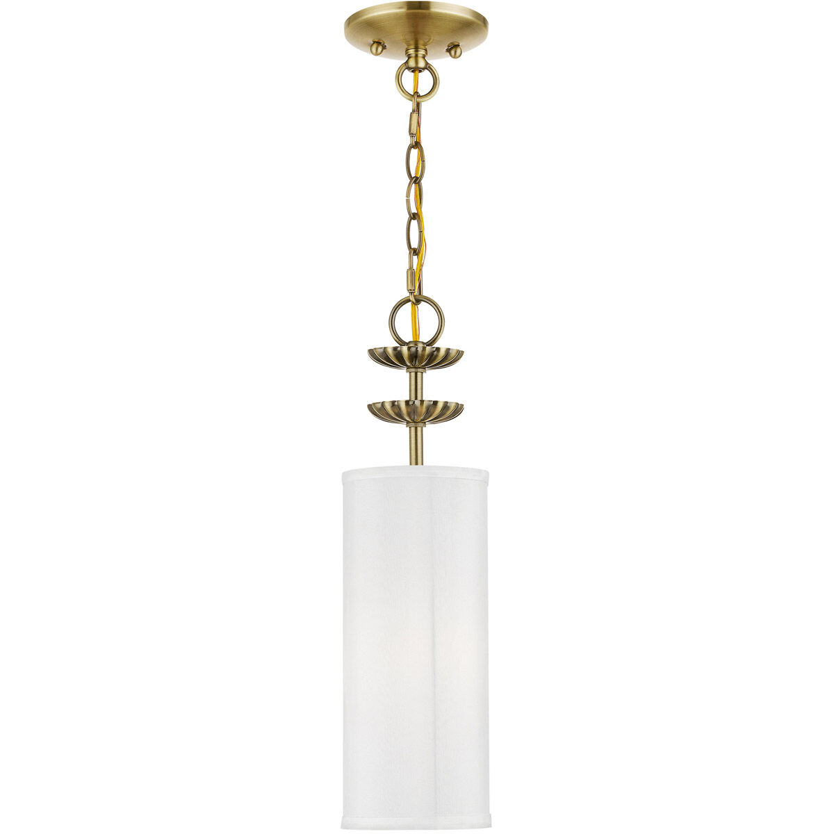Brookdale 1 Light 5 inch Antique Brass Mini Pendant Ceiling Light