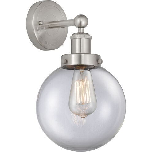 Beacon 1 Light 6.5 inch Brushed Satin Nickel Sconce Wall Light