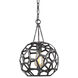 AH by Alexa Hampton Feccetta 1 Light 11 inch Midnight Black Pendant Ceiling Light