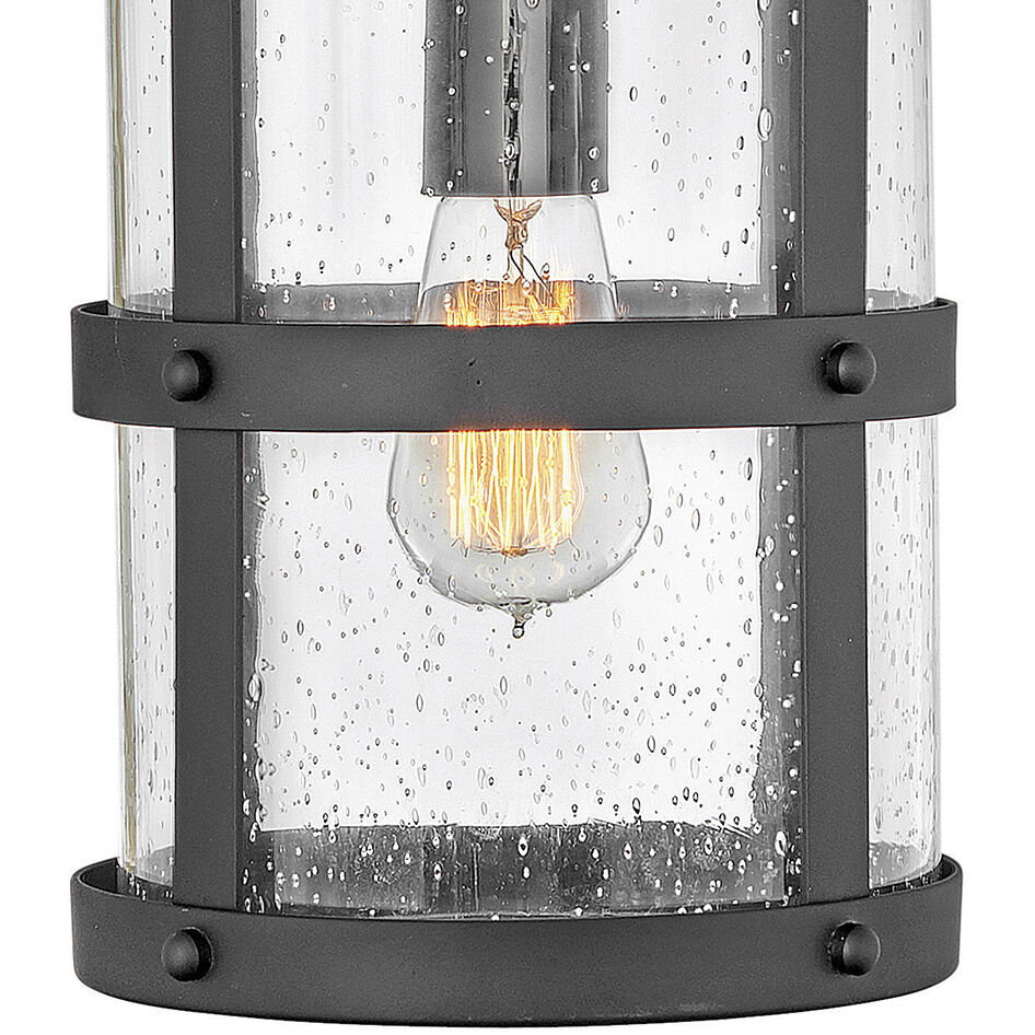 Estate Series Lakehouse LED 9 inch Black Outdoor Hanging Lantern, Low Voltage