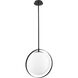 Midnetic 1 Light 12 inch Matte Black Pendant Ceiling Light