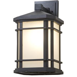 Cardiff Outdoor 1 Light 15.75 inch Black Outdoor Sconce