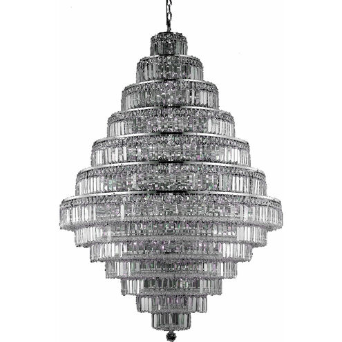 Maxime 38 Light 42 inch Chrome Foyer Ceiling Light in Clear, Royal Cut