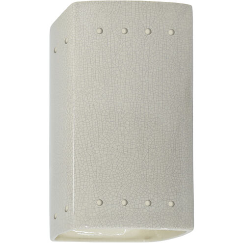 Ambiance LED 5.25 inch White Crackle Wall Sconce Wall Light