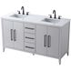 Millie 60 X 35 inch Grey Bathroom Vanity Cabinet