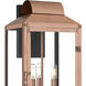 Beryn 3 Light 19 inch Aged Copper Outdoor Wall Lantern